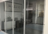 Divisione di vetro di alluminio dell'ufficio del ODM dell'OEM con la porta di vetro dell'ufficio dei ciechi