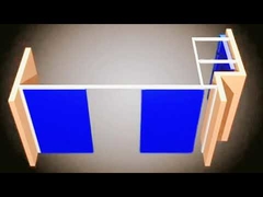 Galleria appesa Mobile Partition Wall Display Board Modular Partition Wall Systems