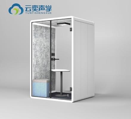 Modulo di riunioni di medie dimensioni per riunioni di conferenze Double Booth con divano mobili