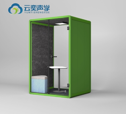 Modulo di riunioni di medie dimensioni per riunioni di conferenze Double Booth con divano mobili