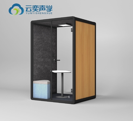 Modulo di riunioni di medie dimensioni per riunioni di conferenze Double Booth con divano mobili