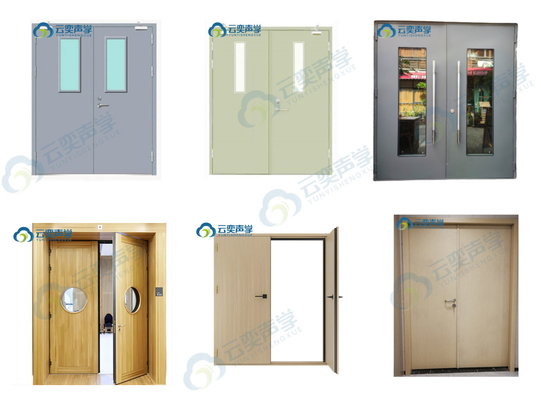Fabbrica di forniture di acciaio acustico a prova di fuoco di legno composito porte insonorizzate laboratorio sala batteria
