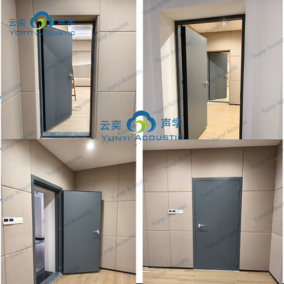 100 mm di spessore porta insonorizzante per uffici in legno grigio legno grano in polvere di rivestimento