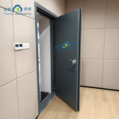 100 mm di spessore porta insonorizzante per uffici in legno grigio legno grano in polvere di rivestimento