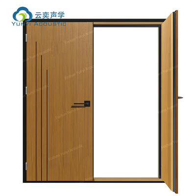Hardware in acciaio inossidabile STC 42dB e resistente al fuoco Approvato Porta interna insonorizzata 45dB Porte insonorizzate
