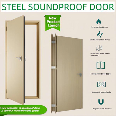 Porta isolante acustica Porta insonorizzata per studio STC 50dB Porta acustica per teatro a domicilio Cinema Master Room Hotel Rooms