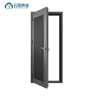 Porta acustica isolante acustica con vetro acustico 60 minuti porta singola acustica ignifuga STC 45dB