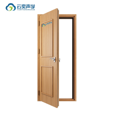 Porta acustica isolante acustica con vetro acustico 60 minuti porta singola acustica ignifuga STC 45dB