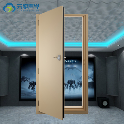 Porta acustica isolante acustica con vetro acustico 60 minuti porta singola acustica ignifuga STC 45dB
