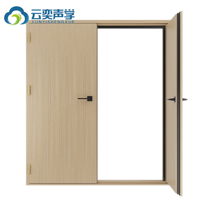 Porta acustica isolante acustica con vetro acustico 60 minuti porta singola acustica ignifuga STC 45dB