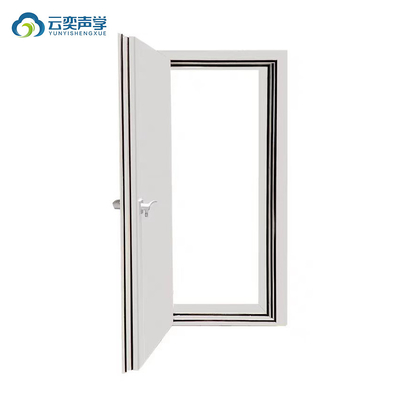 Porta acustica isolante acustica con vetro acustico 60 minuti porta singola acustica ignifuga STC 45dB